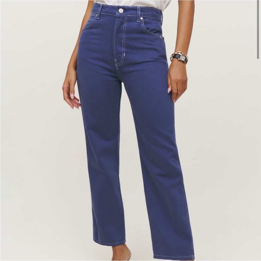 Reformation cowboy highrise straight jeans 25